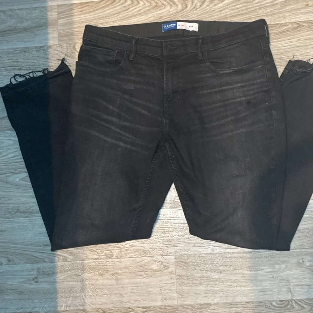 Men's Old Navy Slim Five Pocket Corduroy Pants Jeans Size 36x30 Black - Picture 3 of 8